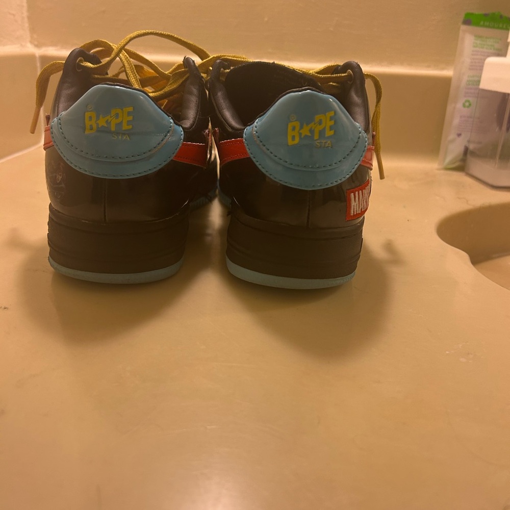 Bape Kids Sneakers - Black, Red, and Blue
